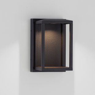 Nova Luce Prive - buiten wandverlichting - 12 x 19 x 14 cm - 14W LED incl. - IP65 - zandzwart