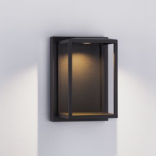 Nova Luce Prive - buiten wandverlichting - 17 x 25 x 17 cm - 17W LED incl. - IP65 - zandzwart