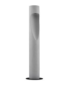 Nova Luce Nodino - tuinpaal - Ø 18 x 75 cm - 6W LED incl. - IP65 - grijs