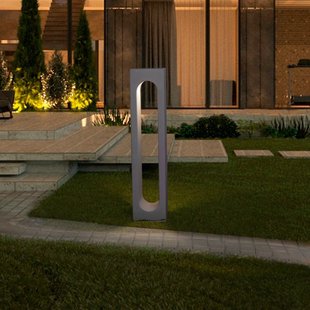 Nova Luce Stage - tuinpaal - 15 x 70 x 15 cm - 6W LED incl. - IP65 - grijs