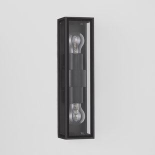 Nova Luce Regina - buiten wandverlichting - 8,6 x 25,8 x 9 cm - IP65 - donker antraciet