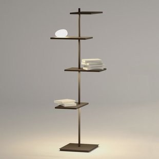 Suite LED vloerlamp, bruin, 133 cm Vibia - Woonkamer - Designer - Kunststof - Meerdere lampen