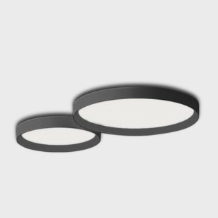 Up LED plafondlamp, grafiet, 2-lamps Vibia - Woonkamer - Designer - Kunststof - Rond