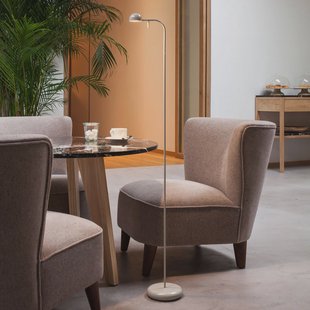 Pin 1660 LED vloerlamp, 125 cm, crème Vibia - Woonkamer - Modern - Metaal - 1 lamp