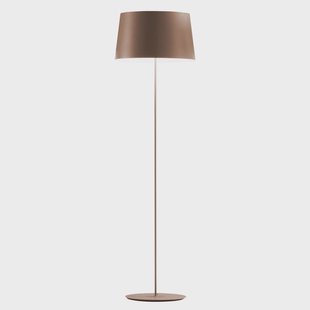 Warm 4906 design vloerlamp, bruin Vibia - Woonkamer - Modern - Metaal - Met lampenkap