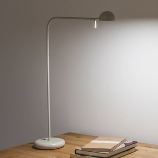 Pin 1655 LED tafellamp, lengte 40 cm, crème Vibia - Werkkamer / Kantoor - Modern - Metaal - 1 lamp