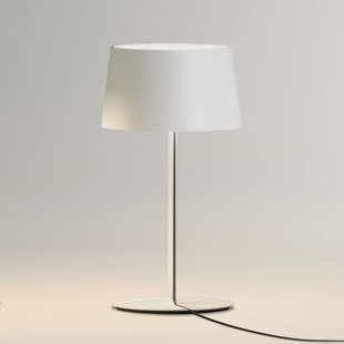 Warm 4896 tafellamp, Ø 22 cm, wit Vibia - Woonkamer - Modern - Metaal - Met lampenkap
