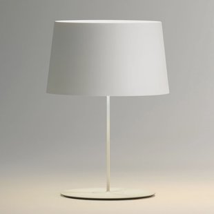 Warm 4901 tafellamp, Ø 42 cm, wit Vibia - Woonkamer - Modern - Metaal - Met lampenkap