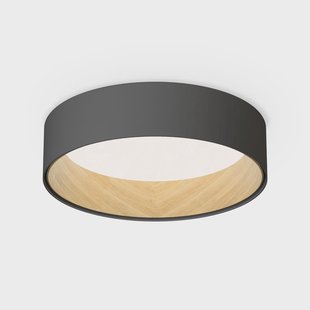 Duo 4870 LED plafondlamp, grafiet Vibia - Woonkamer - Modern - Metaal - Rond
