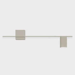 Structural 2610 LED wandlamp, lichtgrijs Vibia - Woonkamer - Modern - Metaal - 1 lamp