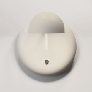 Pin 1675 LED wandlamp, 11 cm, crème Vibia - Slaapkamer - Modern - Metaal - 1 lamp