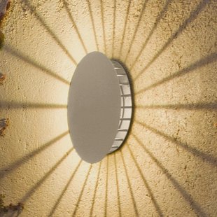 Meridiano 4720 buitenwandlamp, crèmewit Vibia - Modern - Metaal - Rond