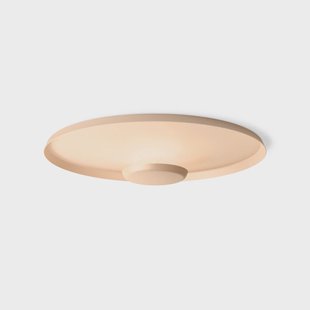 Top LED wandlamp Ø 60 cm zachtroze Vibia - Woonkamer - Modern - Metaal - Rond