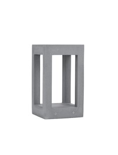 Nova Luce Bev - buiten wandverlichting - 20 x 35 x 20 cm - 5W LED incl. - IP65 - grijs