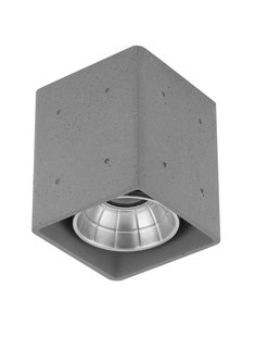 Nova Luce Ritz - buiten plafondverlichting - 10,2 x 12 x 10,2 cm - 10W LED incl. - IP65 - grijs