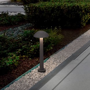 Nova Luce Tura - tuinpaal - Ø 20 x 55 cm - 7W LED incl. - IP65 - zwart