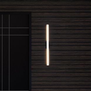 Nova Luce Aneth - buiten wandverlichting - 5,3 x 104 x 9 cm - 20W LED incl. - IP65 - zandwit