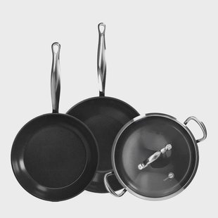 GreenPan - Barcelona Pro 4-delige Pannenset 28/30/28 cm - koekenpan + stoofpan met deksel + wokpan