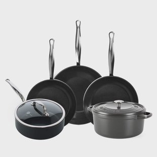 GreenPan - Barcelona Pro XL 6-delige Pannenset 20/24/24/28/22 cm - 2 koekenpannen + stoofpan met deksel + wokpan + braadpan