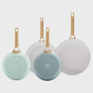 GreenPan - Padova Smokey Blue/Mint Green 4-delige Koekenpannenset 20/26/28 cm