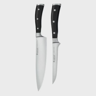 Wüsthof - Classic Ikon 2-delige Messenset - Koksmes + Fileermes