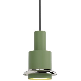 DCW&Eacute;ditions Chaumont Hanglamp &Oslash;15cm Green/Chrome Ring