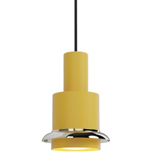 DCW&Eacute;ditions Chaumont Hanglamp &Oslash;19cm Yellow/Chrome Ring