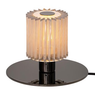 DCW&Eacute;ditions Its T  Tafellamp Zwarte Voet Met Zilveren Kap