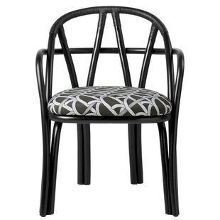 Gubi Bistra Eetkamerstoel Ebony Onderstel/Reales Pattern 003