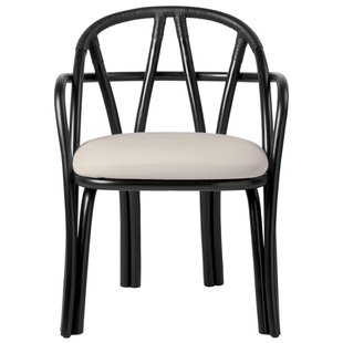 Gubi Bistra Eetkamerstoel Ebony Onderstel/Fustagno 001