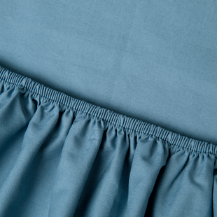 Kayori Biologisch Shizu - Hoeslaken - Perkal - 180/200 - Blauw