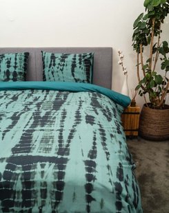 Sale - Kayori Sai - Dekbedovertrek - Perkal - 240/200-220 - Groen