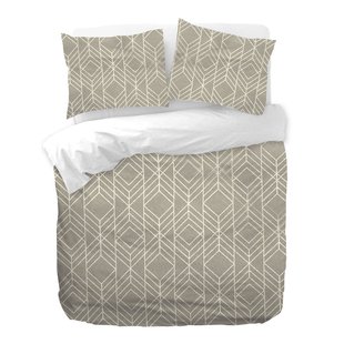 Sale - Kayori Kanucha - Dekbedovertrek - Katoensatijn - 260/200-220 - Taupe