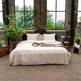 Sale - Kayori Nikko - Dekbedovertrek - Linnen - 240/200-220 - Naturel