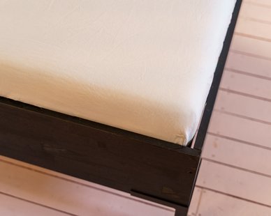 Sale - Kayori Biologisch Nikko - Hoeslaken - Linnen - 180/200 - Zilver