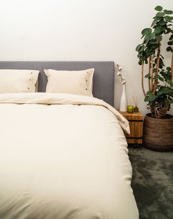 Sale - Kayori - Sari - Dekbedovertrek - Katoen - 260/200-220 - Naturel