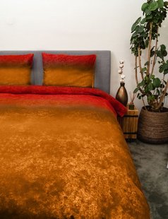 Kayori - Gassho - Dekbedovertrek - Flanel - 260/200-220 - Geel