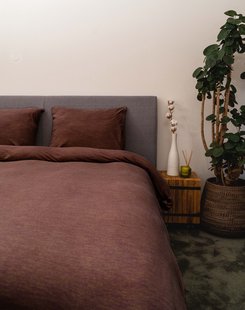 Sale - Kayori - Kenji - Dekbedovertrek - Jersey - 260/200-220 - Rood