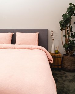 Sale - Kayori - Kenji - Dekbedovertrek - Jersey - 240/200-220 - Zachtroze