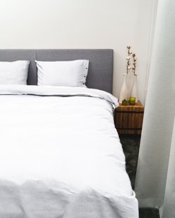 Sale - Kayori - Shiiba - Dekbedovertrek - Bamboe - 240/200-220 - Wit