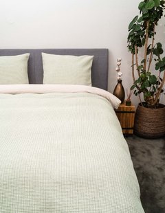 Sale - Kayori Yoko - Dekbedovertrek - Waffle - 200/200-220 - Groen