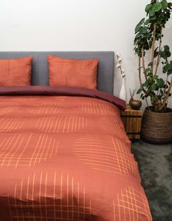 Sale - Kayori - Yacho - Dekbedovertrek - Katoensatijn - 260/200-220 - Rood