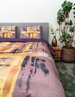 Sale - Kayori - Sakida - Dekbedovertrek - Katoensatijn - 140/200-220 - Mauve