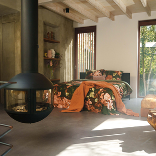 Sale - Kayori - Senji - Dekbedovertrek - Katoensatijn - 140/200-220 - Groen