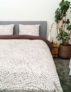 Sale - Kayori - Mura - Dekbedovertrek - Katoensatijn - 200/200-220 - Naturel