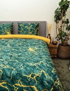 Sale - Kayori - Chuo - Dekbedovertrek - Katoensatijn - 200/200-220 - Groen