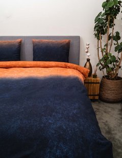 Kayori - Gassho - Dekbedovertrek - Flanel - 240/200-220 - Navy