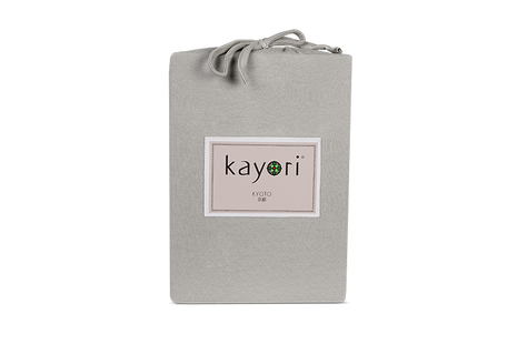 Sale - Kayori Biologisch Kyoto - Hoeslaken - Jersey- 70-80/200-220 - Taupe