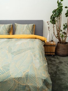 Sale - Kayori - Seicho - Dekbedovertrek - Katoensatijn - 140/200-220 - Groen