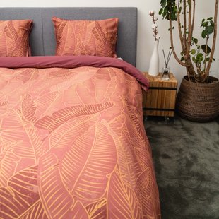 Sale - Kayori - Seicho - Dekbedovertrek - Katoensatijn - 260/200-220 - Rood